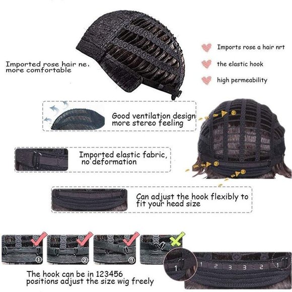 Marda Wigs Curly Wavy Synthetic Ombre Blue - Picture 6 of 6